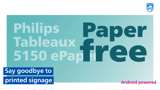 Campagnebeeld Tableaux met focus op digital signage zonder papier
