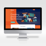 Digitale preview van nieuwe website layout en branding
